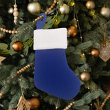 Maxbell 6xChristmas Stocking Candy Gift Bag for Kids Bedroom Fireplace Winter Festival Blue