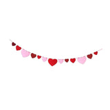 Maxbell 6xHeart Banner Gift DIY Valentine's Day Decor for Birthday Valentines Day Home Style B