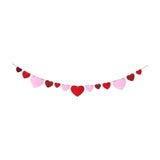 Maxbell 5xHeart Banner Gift DIY Valentine's Day Decor for Birthday Valentines Day Home Style B
