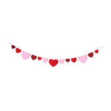 Maxbell 6xHeart Banner Gift DIY Valentine's Day Decor for Birthday Valentines Day Home Style B