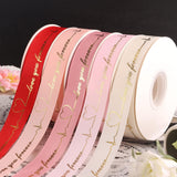 Maxbell 5xValentine's Day Ribbon Romantic DIY Crafts for Greeting Cards Holiday Wreath White
