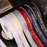 Maxbell 4xValentine's Day Ribbon Romantic DIY Crafts for Greeting Cards Holiday Wreath White