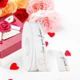 Maxbell 2xValentine's Day Ribbon Romantic DIY Crafts for Greeting Cards Holiday Wreath White