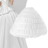 Maxbell 2xCage Hoop Skirt Petticoat Crinoline Underskirt Pannier for Bridal Girls Gown