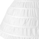 Maxbell 2xCage Hoop Skirt Petticoat Crinoline Underskirt Pannier for Bridal Girls Gown