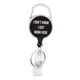 Maxbell 4xRetractable Badge Holder Keychain Name Badge Clip for Teacher Doctors Office style A