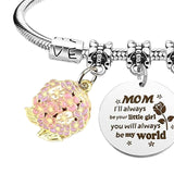 Maxbell Charm Bracelet Stainless Steel Mother's Day Gift for Grandmother Her Grandma Style A