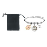 Maxbell Charm Bracelet Stainless Steel Mother's Day Gift for Grandmother Her Grandma Style A