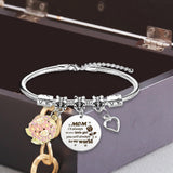Maxbell Charm Bracelet Stainless Steel Mother's Day Gift for Grandmother Her Grandma Style A