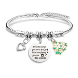 Maxbell Charm Bracelet Stainless Steel Mother's Day Gift for Grandmother Her Grandma Style B