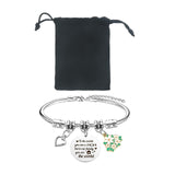 Maxbell Charm Bracelet Stainless Steel Mother's Day Gift for Grandmother Her Grandma Style B