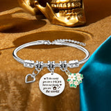 Maxbell Charm Bracelet Stainless Steel Mother's Day Gift for Grandmother Her Grandma Style B