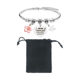 Maxbell Charm Bracelet Stainless Steel Mother's Day Gift for Grandmother Her Grandma Style C