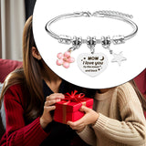 Maxbell Charm Bracelet Stainless Steel Mother's Day Gift for Grandmother Her Grandma Style C