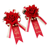 2x Wedding Boutonniere Rose Boutonniere for Events Anniversary Engagement
