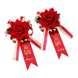 2x Wedding Boutonniere Rose Boutonniere for Events Anniversary Engagement