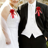 2x Wedding Boutonniere Rose Boutonniere for Events Anniversary Engagement