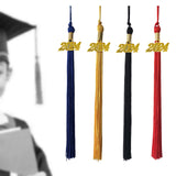 Maxbell 2x10x Graduation Cap Hat Tassel Academic Charm Supplies Ceremonies Accessories red