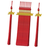 Maxbell 4x10x Graduation Cap Hat Tassel Academic Charm Supplies Ceremonies Accessories red