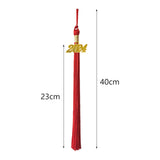 Maxbell 2x10x Graduation Cap Hat Tassel Academic Charm Supplies Ceremonies Accessories red