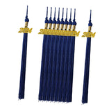 Maxbell 2x10x Graduation Cap Hat Tassel Academic Charm Supplies Ceremonies Accessories blue