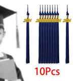 Maxbell 4x10x Graduation Cap Hat Tassel Academic Charm Supplies Ceremonies Accessories blue
