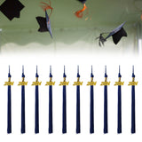 Maxbell 4x10x Graduation Cap Hat Tassel Academic Charm Supplies Ceremonies Accessories blue