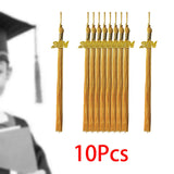 Maxbell 2x10x Graduation Cap Hat Tassel Academic Charm Supplies Ceremonies Accessories yellow