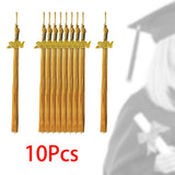 Maxbell 2x10x Graduation Cap Hat Tassel Academic Charm Supplies Ceremonies Accessories yellow