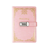 Maxbell Maxbell Diary with Lock Sturdy Lockable Password Lock Diary for Home Office Business Pink