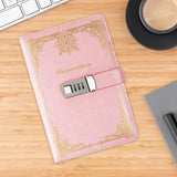 Maxbell Maxbell Diary with Lock Sturdy Lockable Password Lock Diary for Home Office Business Pink
