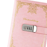Maxbell Maxbell Diary with Lock Sturdy Lockable Password Lock Diary for Home Office Business Pink
