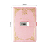 Maxbell Maxbell Diary with Lock Sturdy Lockable Password Lock Diary for Home Office Business Pink