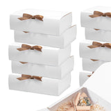 Maxbell Maxbell 10Pcs Bridesmaid Proposal Box Paper Presentation Boxes for Party Baby Shower White