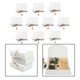 Maxbell Maxbell 10Pcs Bridesmaid Proposal Box Paper Presentation Boxes for Party Baby Shower White