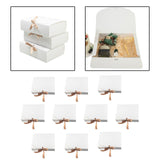 Maxbell Maxbell 10Pcs Bridesmaid Proposal Box Paper Presentation Boxes for Party Baby Shower White