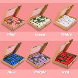 Maxbell Maxbell Artificial Rose Box Vivid Silk Flowers for Wedding Birthday Anniversary white