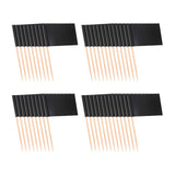 Maxbell Maxbell 100Pcs Mini Flag Toothpicks Snack Accessories DIY Craft Party Cupcake Sticks Black