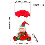 Maxbell Maxbell Christmas Hanging Doll Statue Xmas Tree Ornament for Festivals Dorm New Year Red