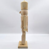 Maxbell Paint Your Own Mini Wooden Nutcracker Figure 38cm for Xmas Tree Arts Project D