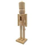 Maxbell Paint Your Own Mini Wooden Nutcracker Figure 38cm for Xmas Tree Arts Project D