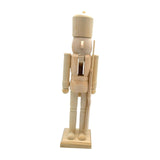 Maxbell Paint Your Own Mini Wooden Nutcracker Figure 38cm for Xmas Tree Arts Project D