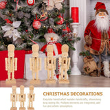 Maxbell Paint Your Own Mini Wooden Nutcracker Figure 38cm for Xmas Tree Arts Project D
