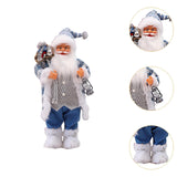 Maxbell Santa Claus Figurine Collectible Christmas Doll for Holiday Office Fireplace