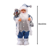 Maxbell Santa Claus Figurine Collectible Christmas Doll for Holiday Office Fireplace