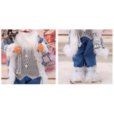 Maxbell Santa Claus Figurine Collectible Christmas Doll for Holiday Office Fireplace
