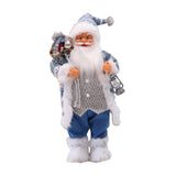 Maxbell Santa Claus Figurine Collectible Christmas Doll for Holiday Office Fireplace