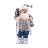 Maxbell Santa Claus Figurine Collectible Christmas Doll for Holiday Office Fireplace