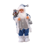 Maxbell Santa Claus Figurine Collectible Christmas Doll for Holiday Office Fireplace