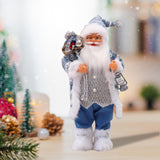 Maxbell Santa Claus Figurine Collectible Christmas Doll for Holiday Office Fireplace